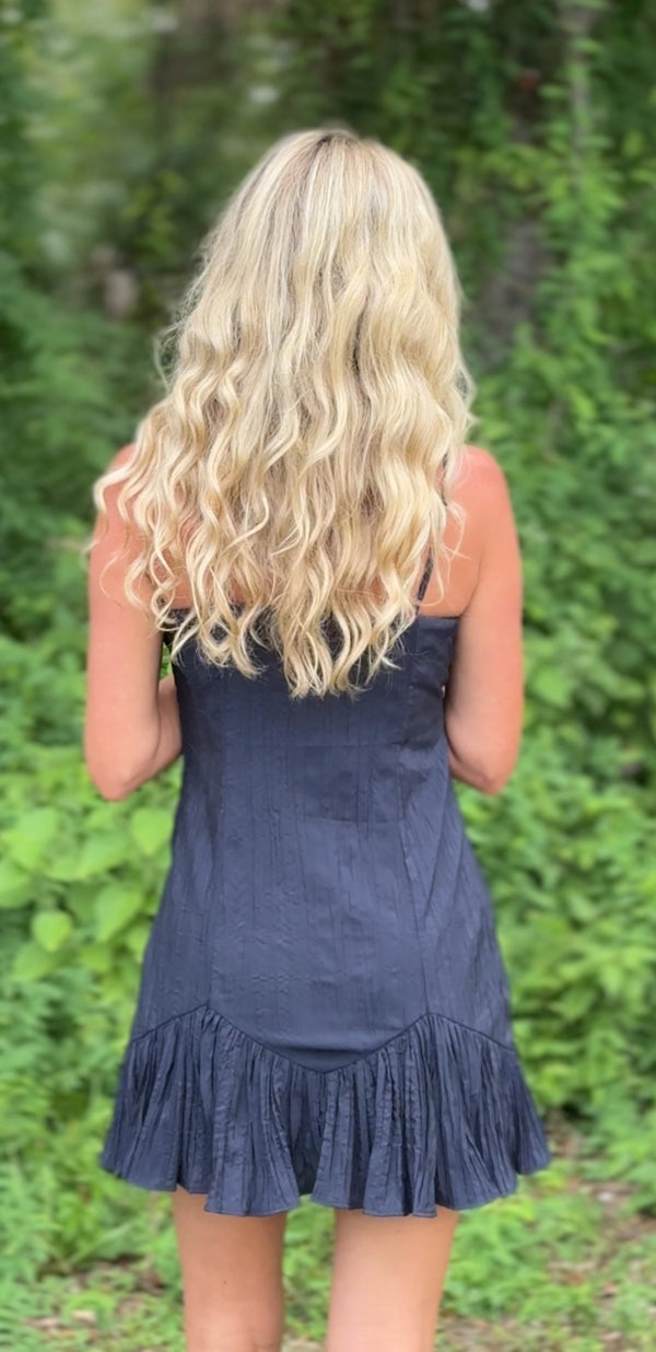 Navy Nights Mini Dress