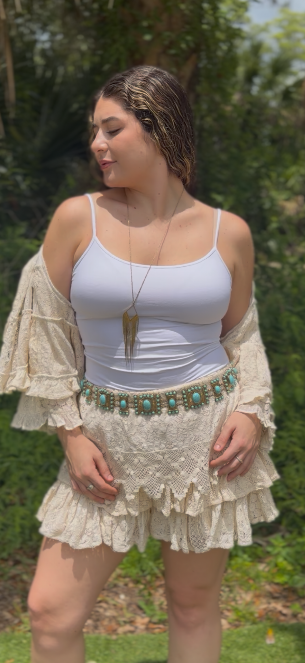 Pamela Lace Mini Skort