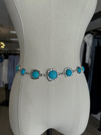 Turquoise Dome Chain Belt