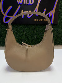 Leather Half Moon Bag - Multi Colors