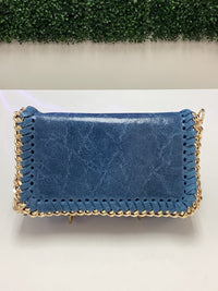 Purse-Leather Crossbody Clutch