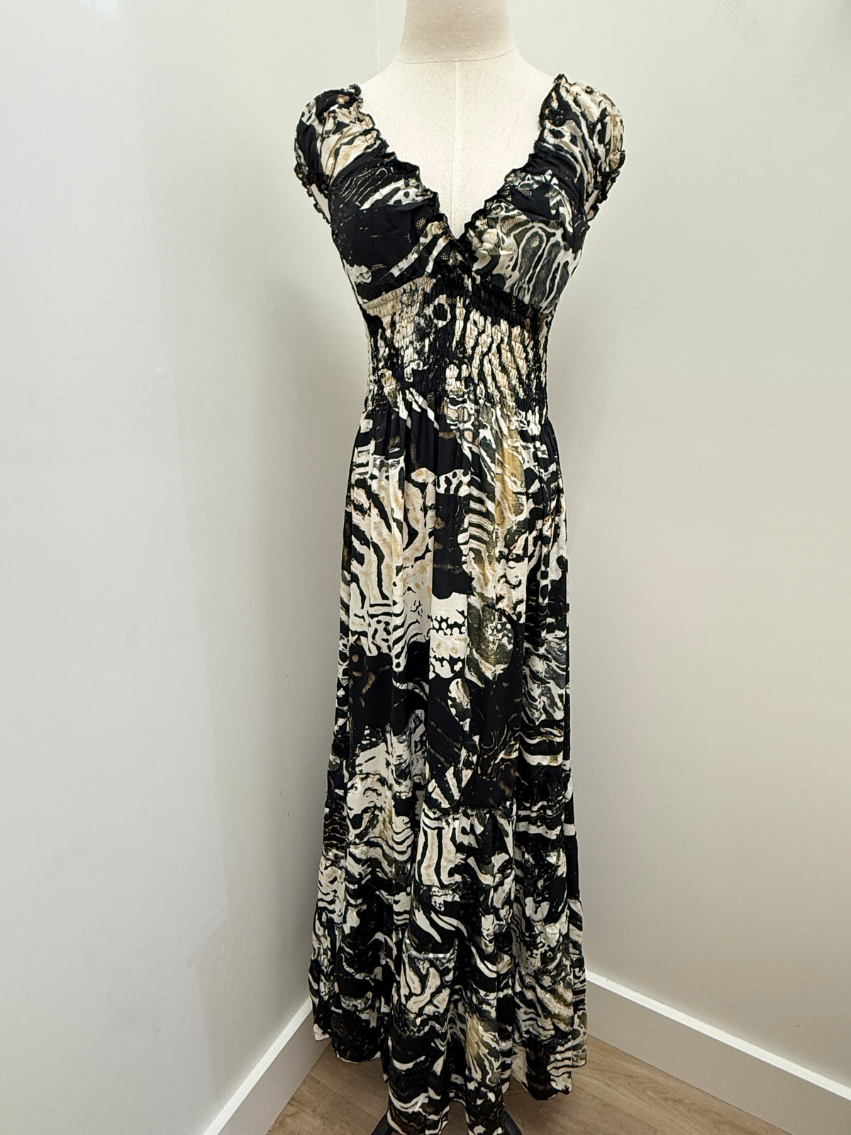 Boho Cinch Maxi Dress-Assorted Colors/Patterns