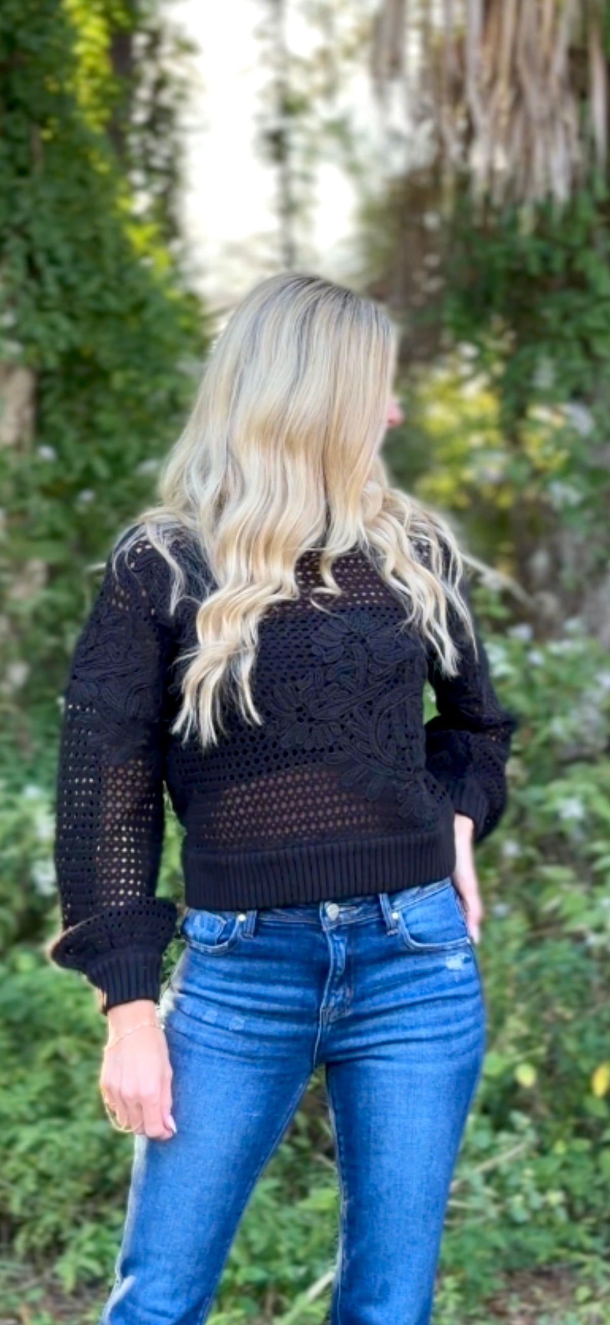 Lucinda Lace Knit Sweater
