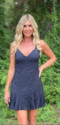 Navy Nights Mini Dress