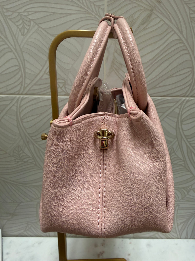 Sweet Mini Purse- Blush Pink/Light Blue