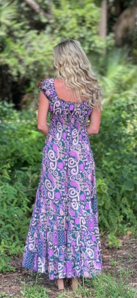 Boho Cinch Maxi Dress-Assorted Colors/Patterns
