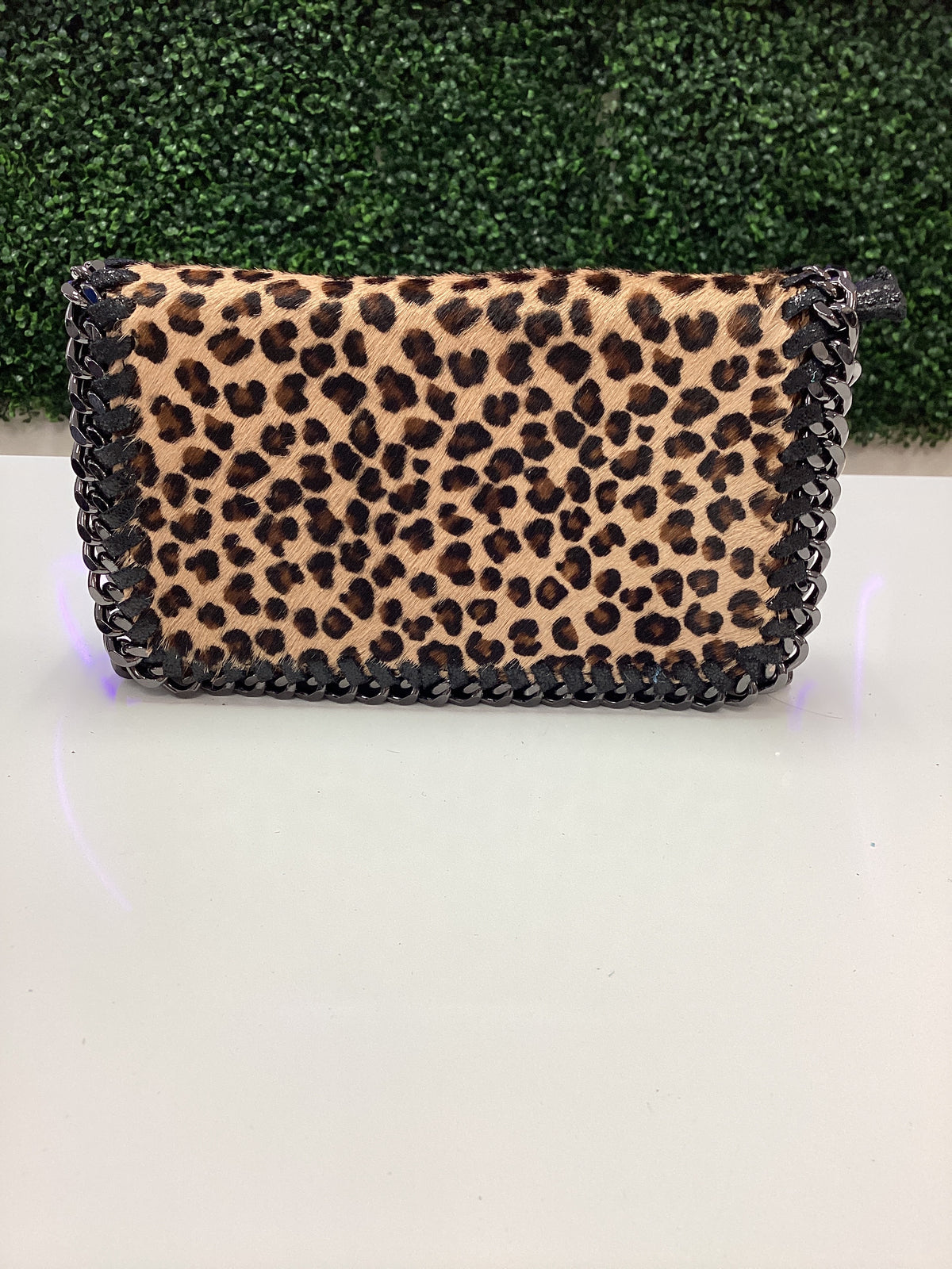 Purse-Leather Crossbody Clutch