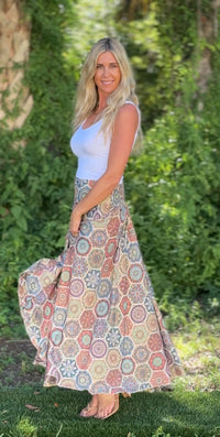 Mosaic Maxi Skirt