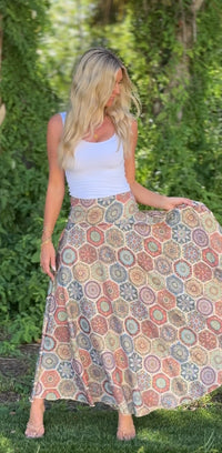 Mosaic Maxi Skirt