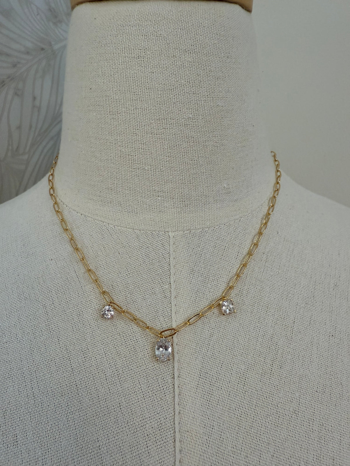 CZ Trio Necklace