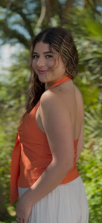 Tate Halter Top - Orange