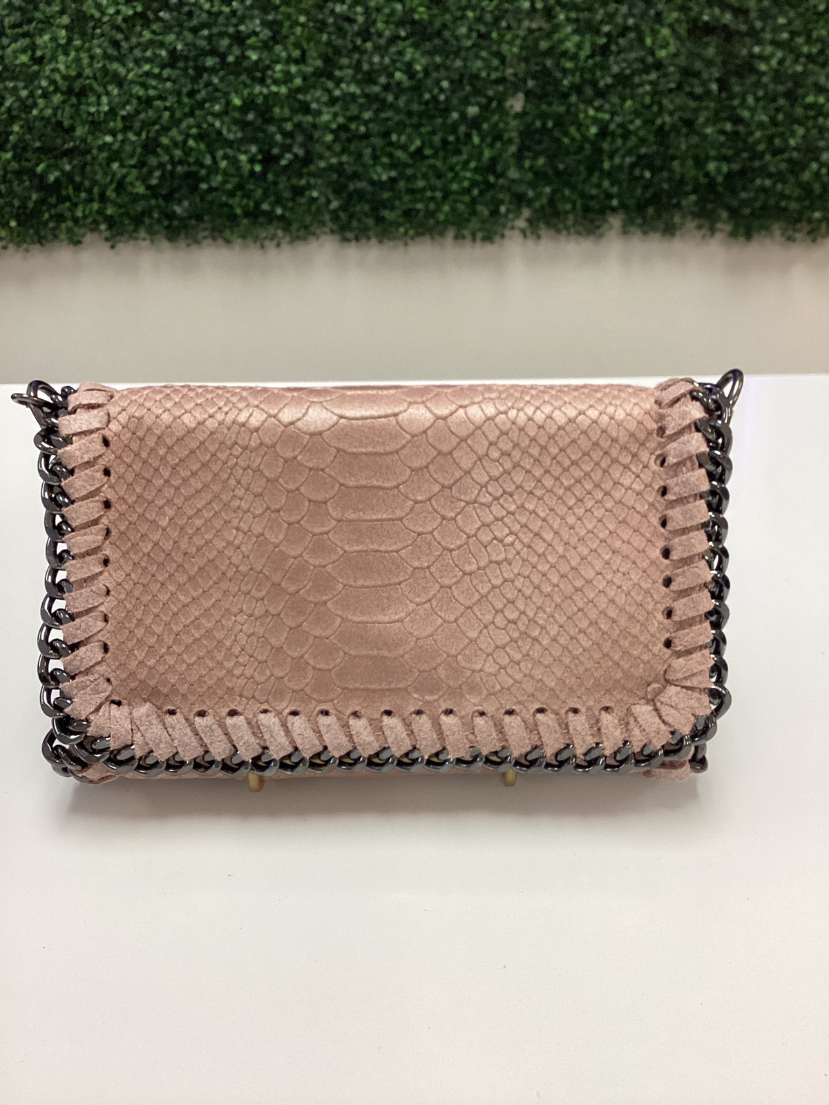 Purse-Leather Crossbody Clutch