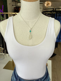 Sea Glass Pendant - Necklace