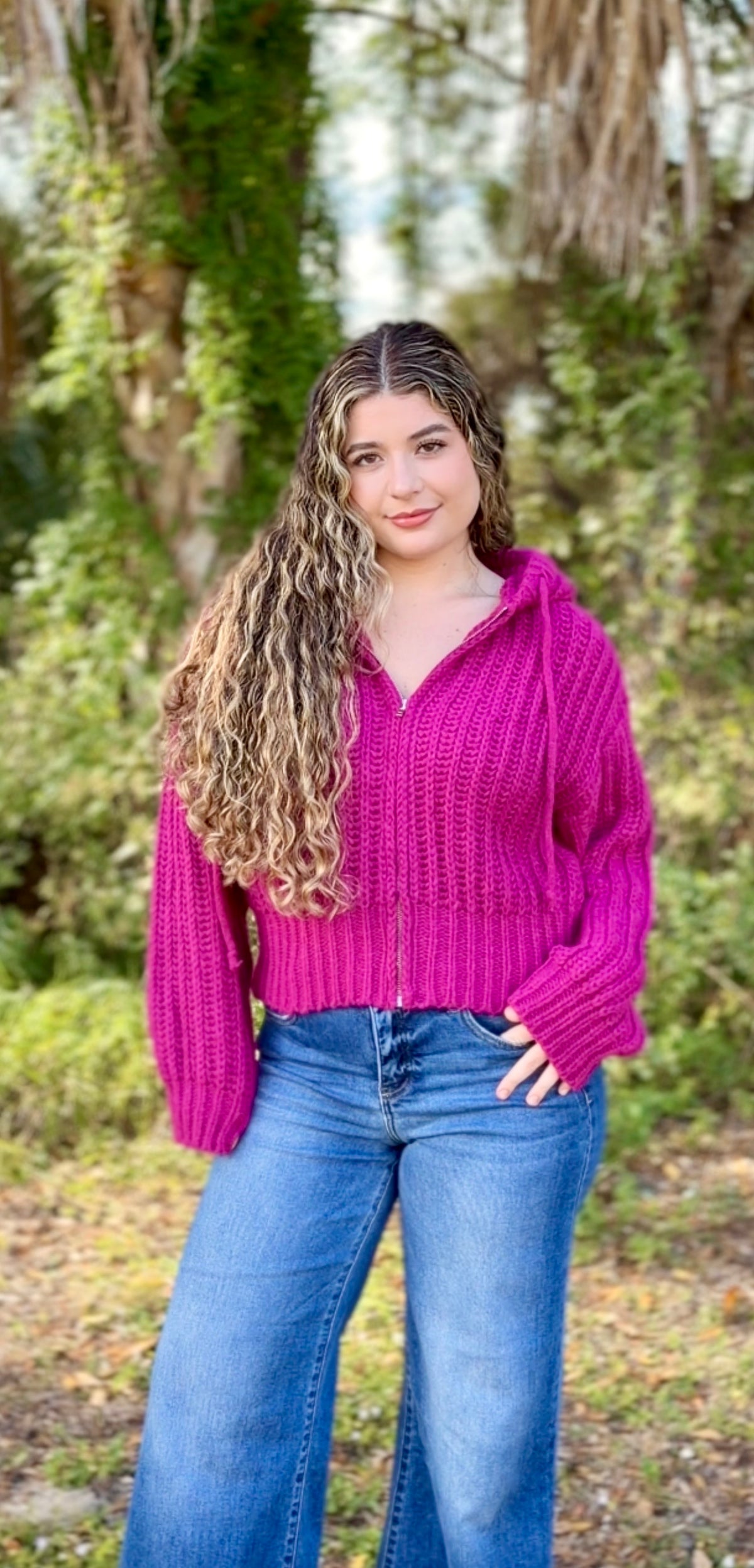 Piper Zip Knit Hoodie