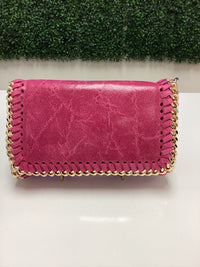 Purse-Leather Crossbody Clutch