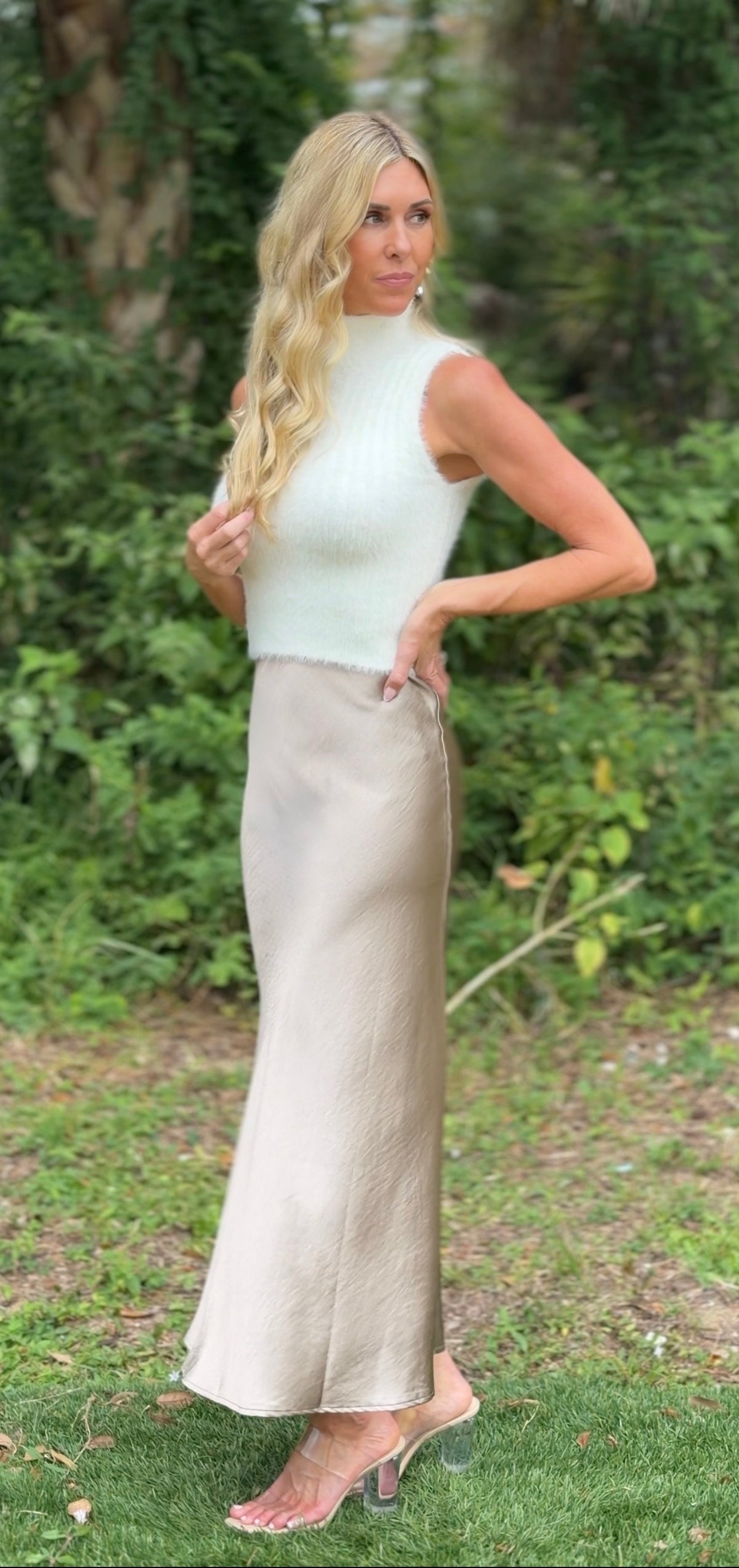Radiance Satin Skirt
