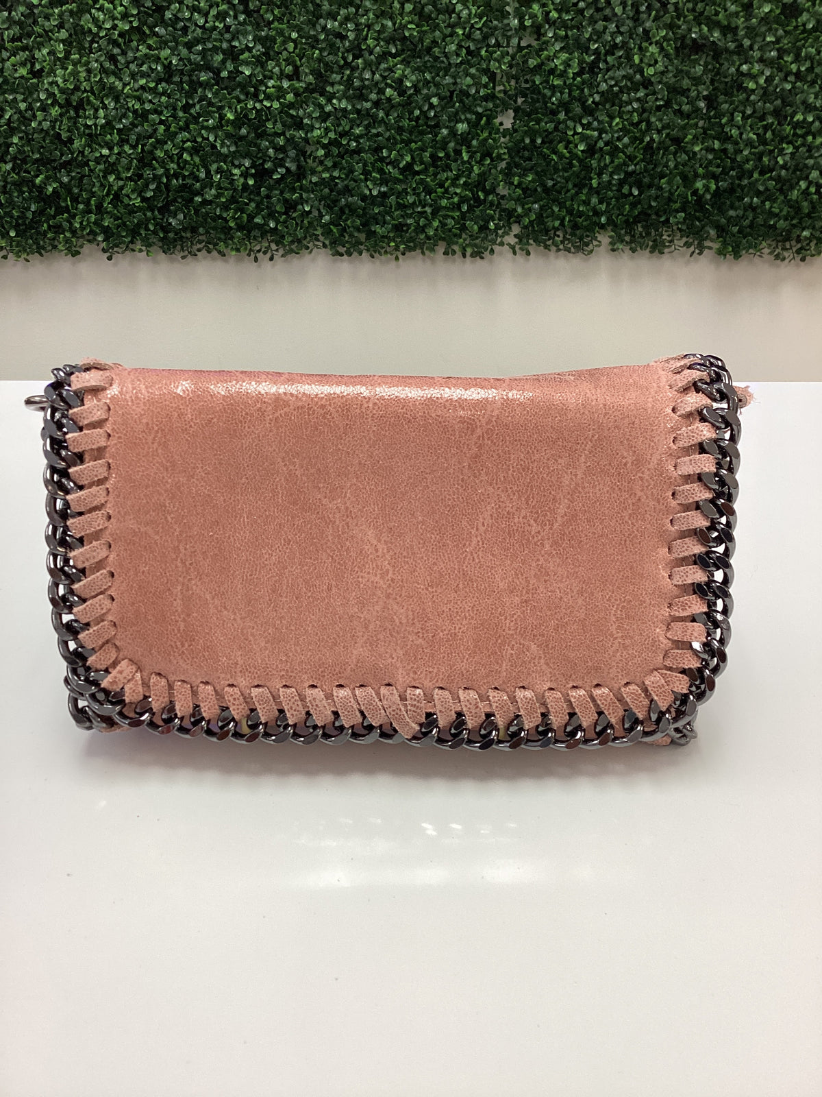 Purse-Leather Crossbody Clutch