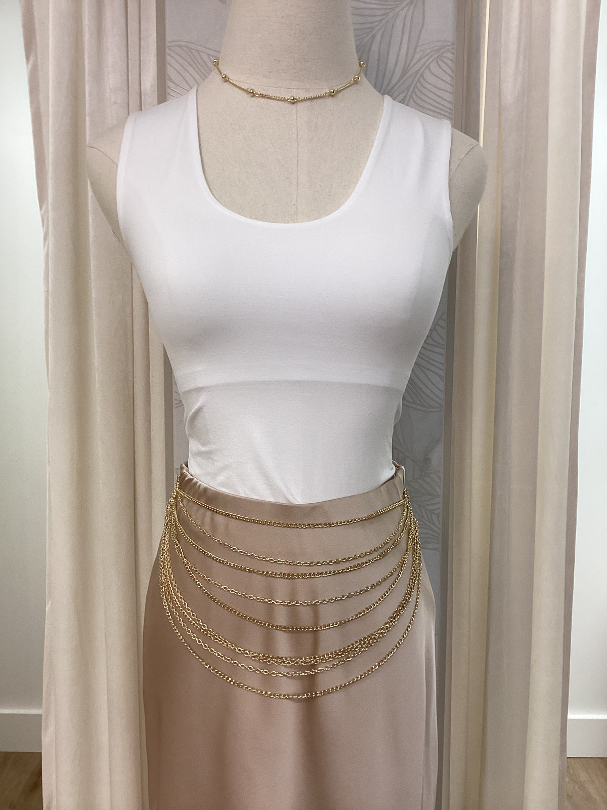 gold waist chain for dress GOLD Metal Waist Chain Circle Chain Belt for Lady