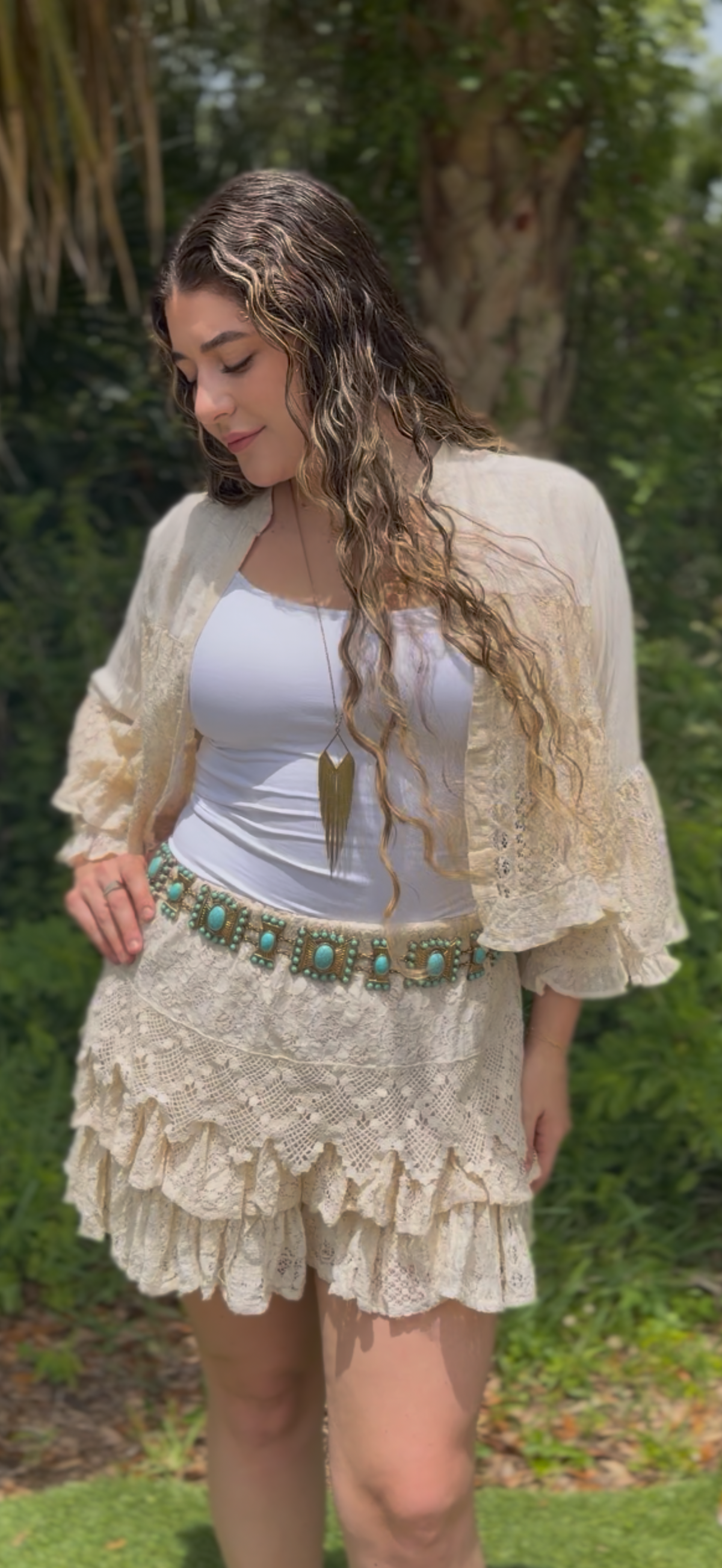 Pamela Lace Mini Skort