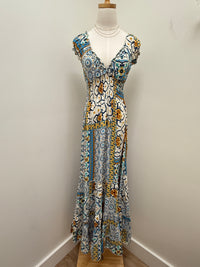 Boho Cinch Maxi Dress-Assorted Colors/Patterns