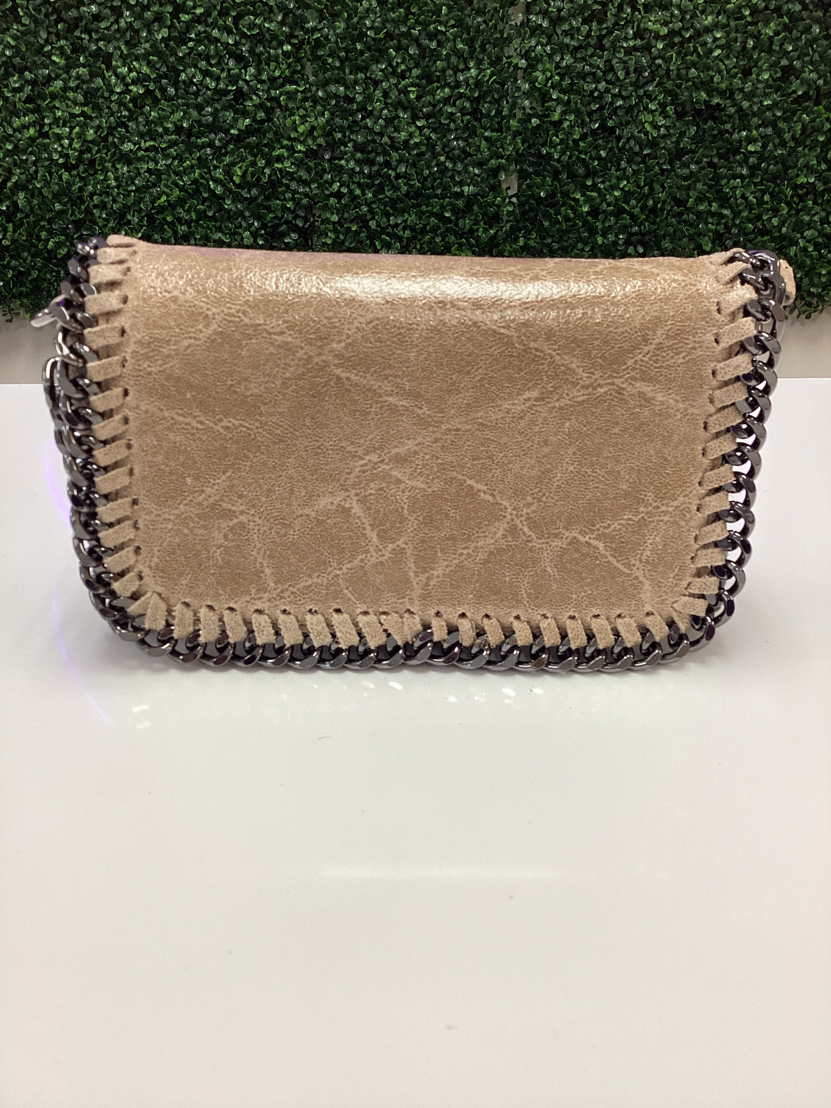 Purse-Leather Crossbody Clutch