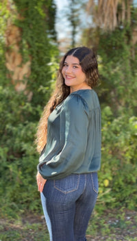 Maddie Satin Blouse