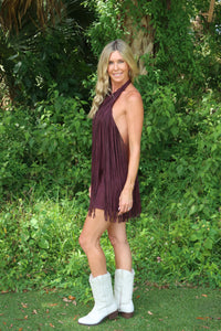 Cherry Cola Fringe Dress