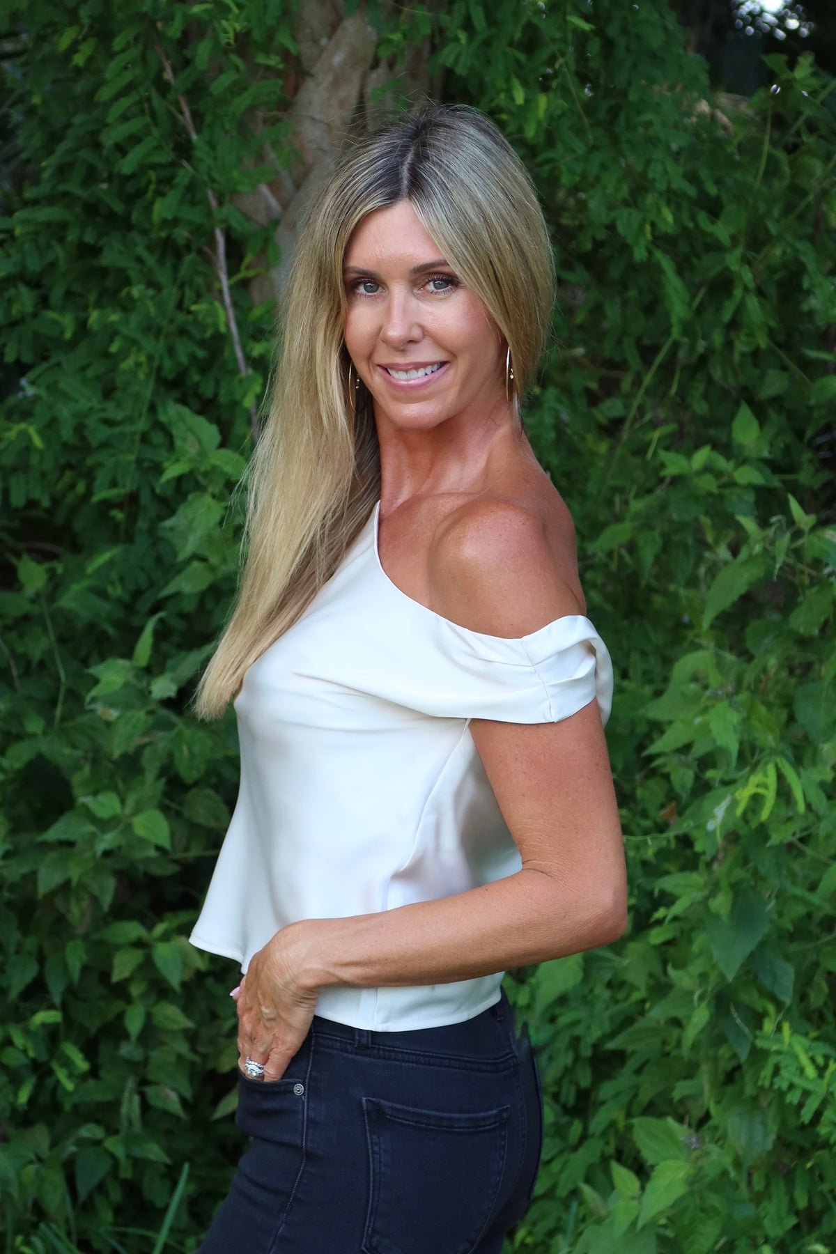 Amelie Satin Top