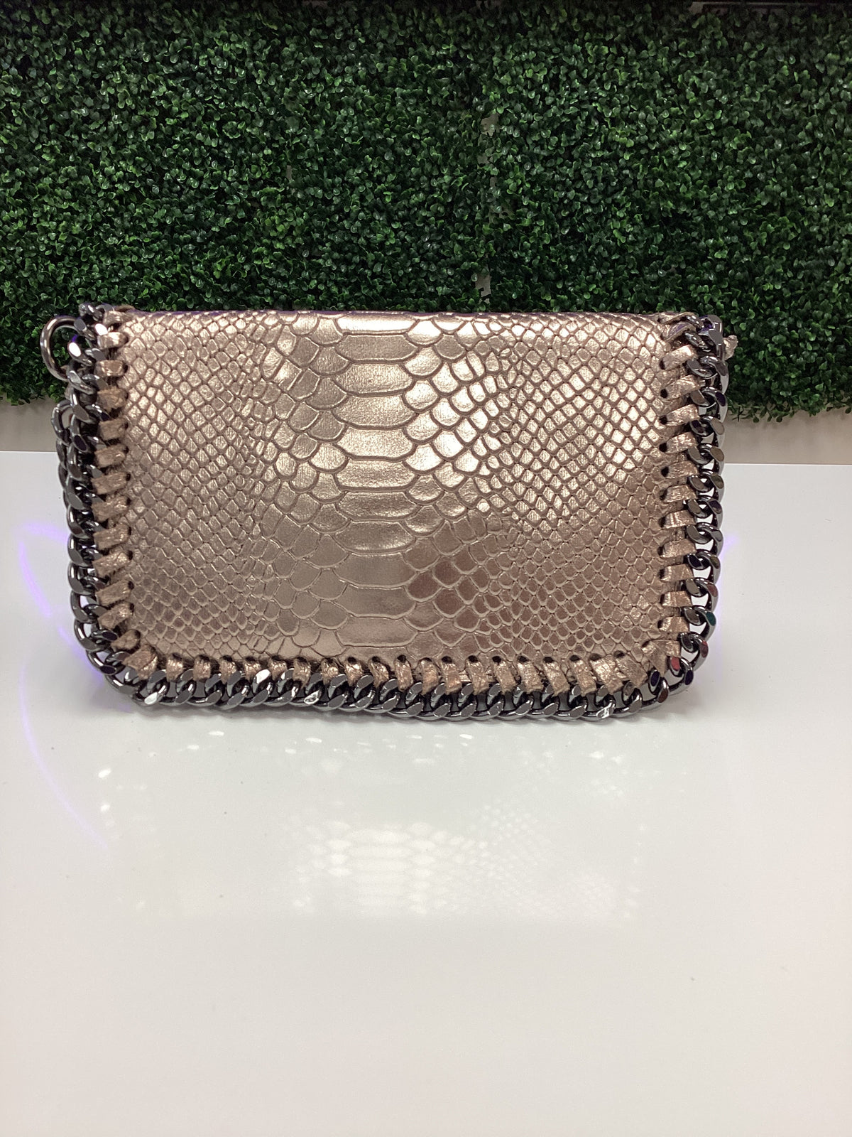 Purse-Leather Crossbody Clutch