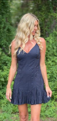 Navy Nights Mini Dress