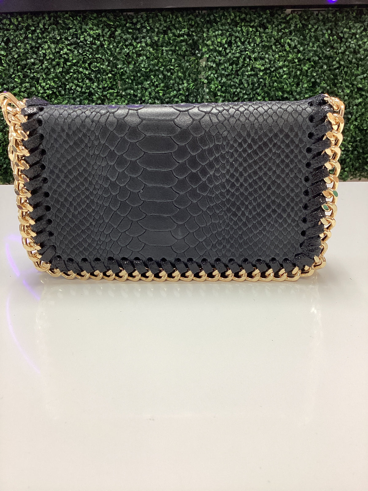 Purse-Leather Crossbody Clutch