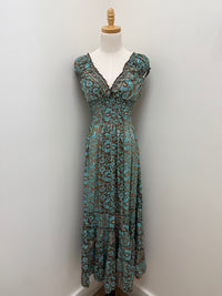 Boho Cinch Maxi Dresses - Multi Colors
