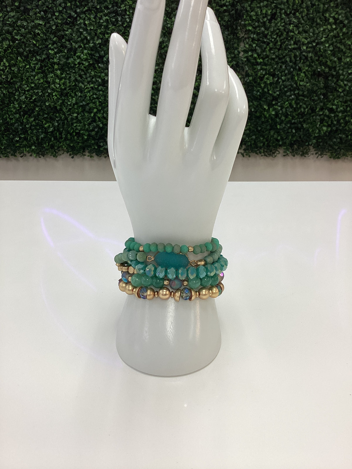 Bracelets Beaded Crystal Stack-Various Colors