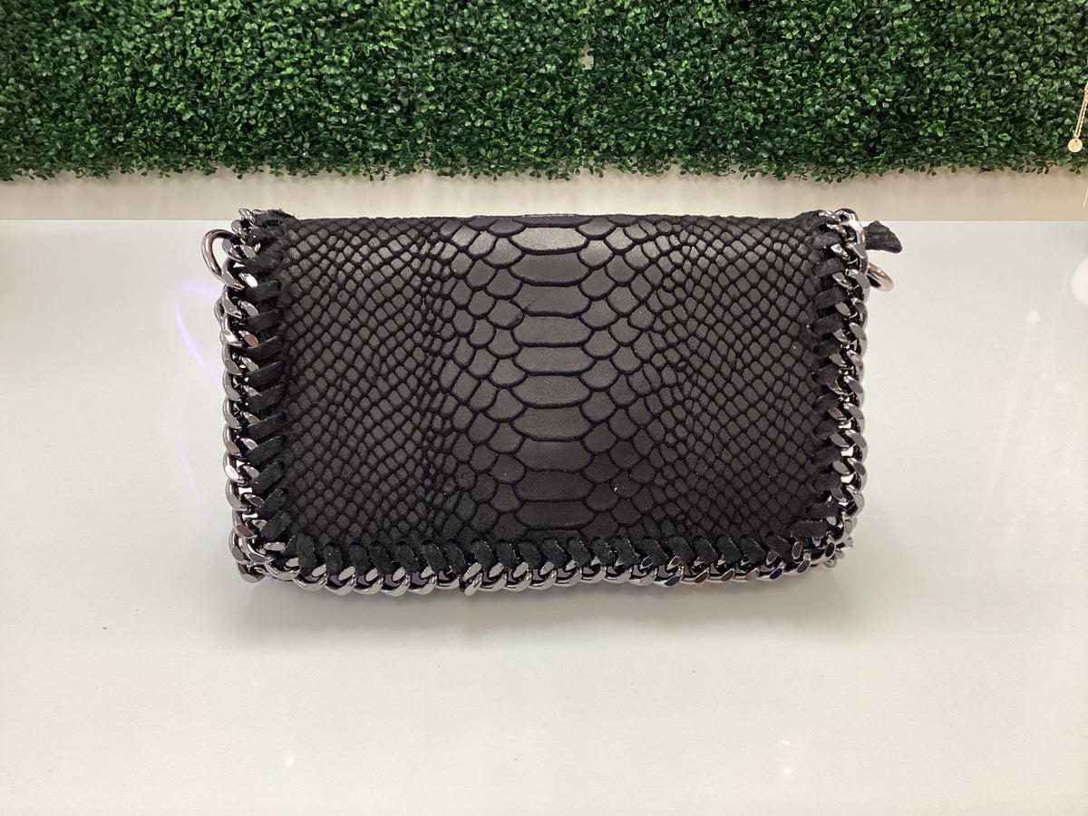 Purse-Leather Crossbody Clutch