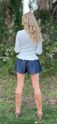 Kayce Flare Denim Skort