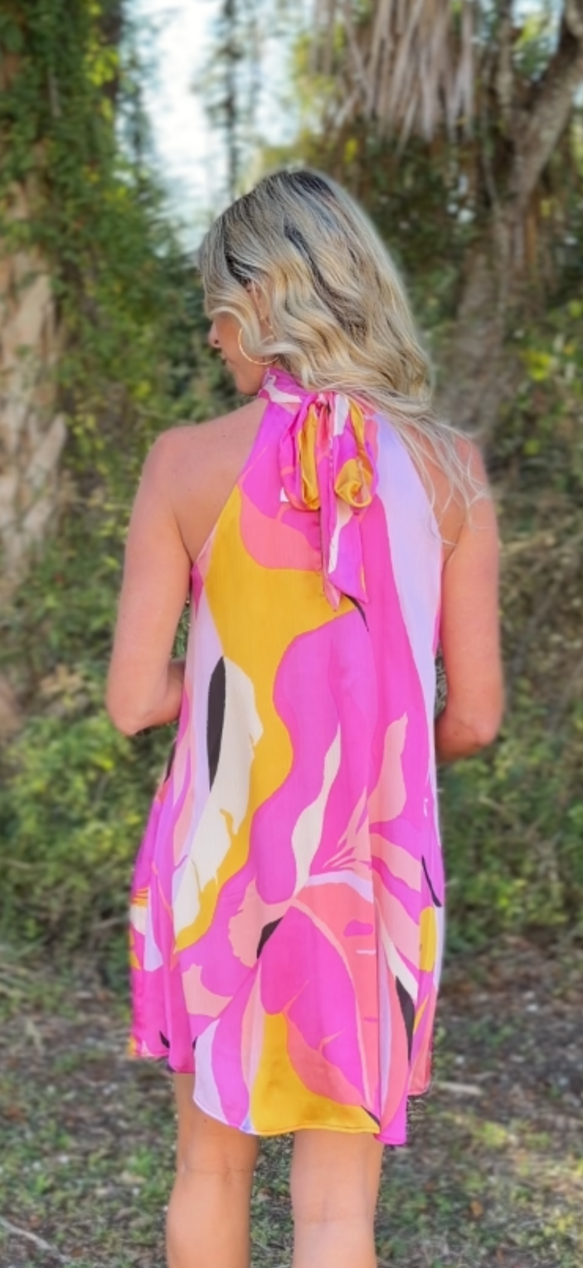 Paradise Halter Mini Dress