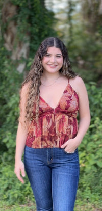 Crimson Night Top