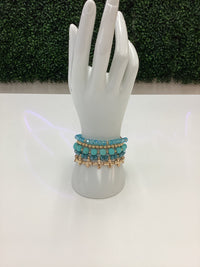 Bracelets Beaded Crystal Stack-Various Colors