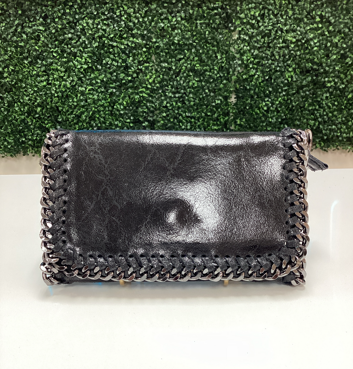 Purse-Leather Crossbody Clutch