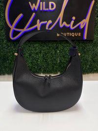 Leather Half Moon Bag - Multi Colors