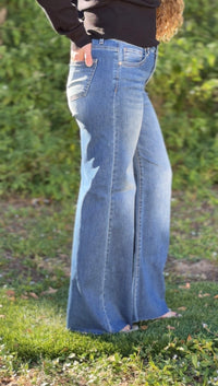 Alyssa Denim Palazzo Pants