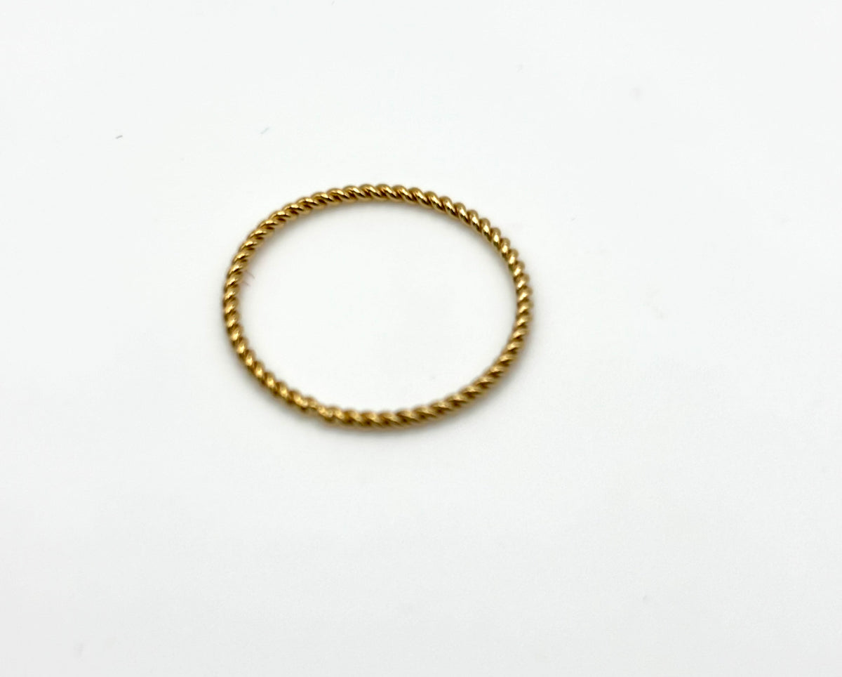 14k GF Twist Stackable Rings - #078