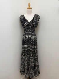 Boho Cinch Maxi Dresses - Multi Colors