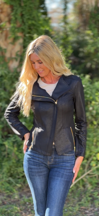 Clara Jacket - Black & Gold