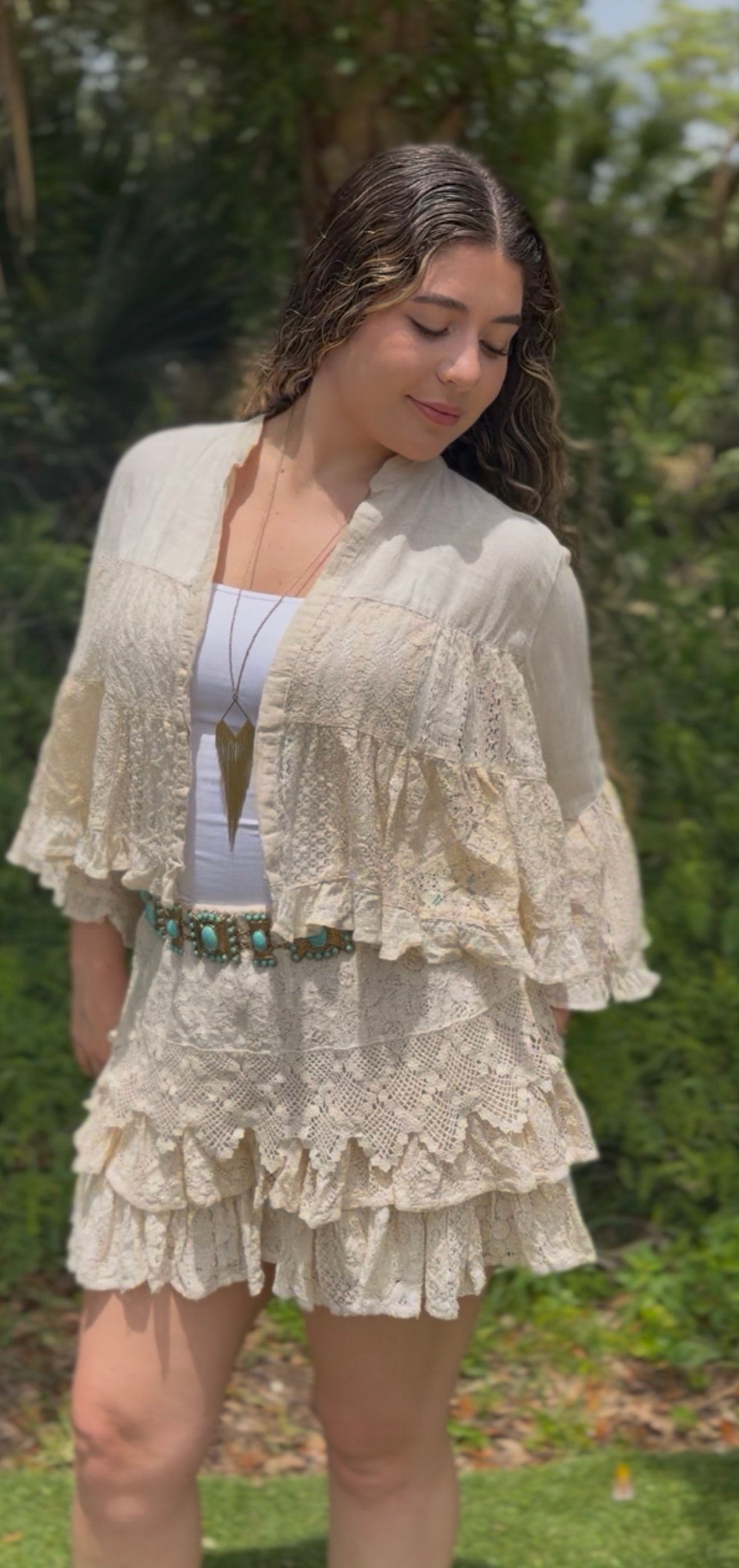 Pamela Lace Shrug