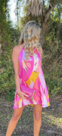 Paradise Halter Mini Dress