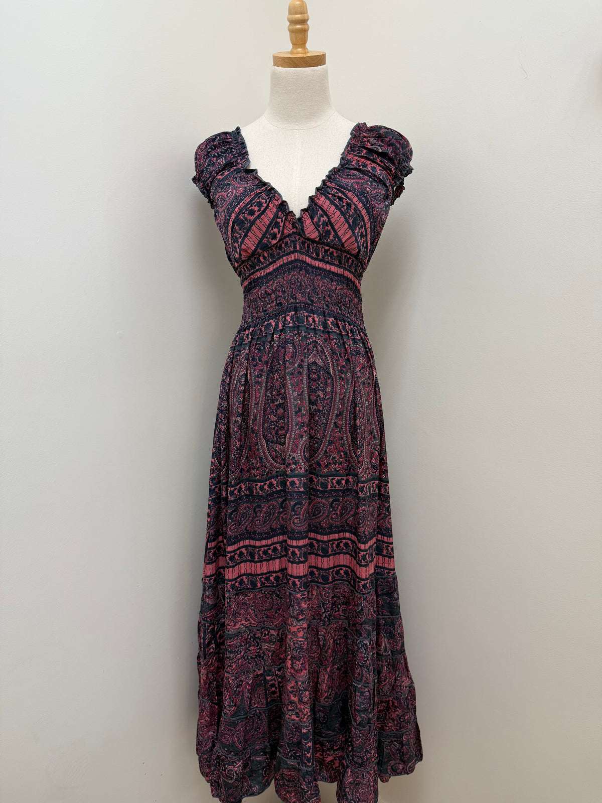 Boho Cinch Maxi Dresses - Multi Colors