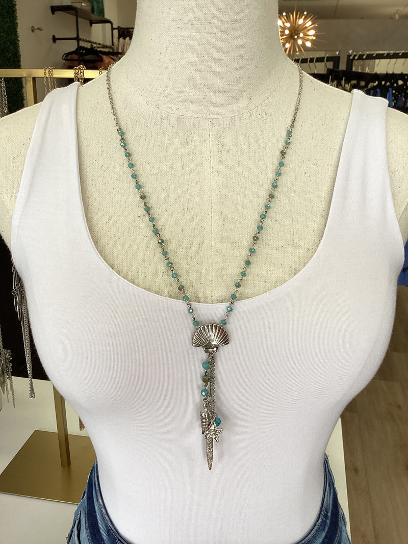 Seashell Lariat - Necklace