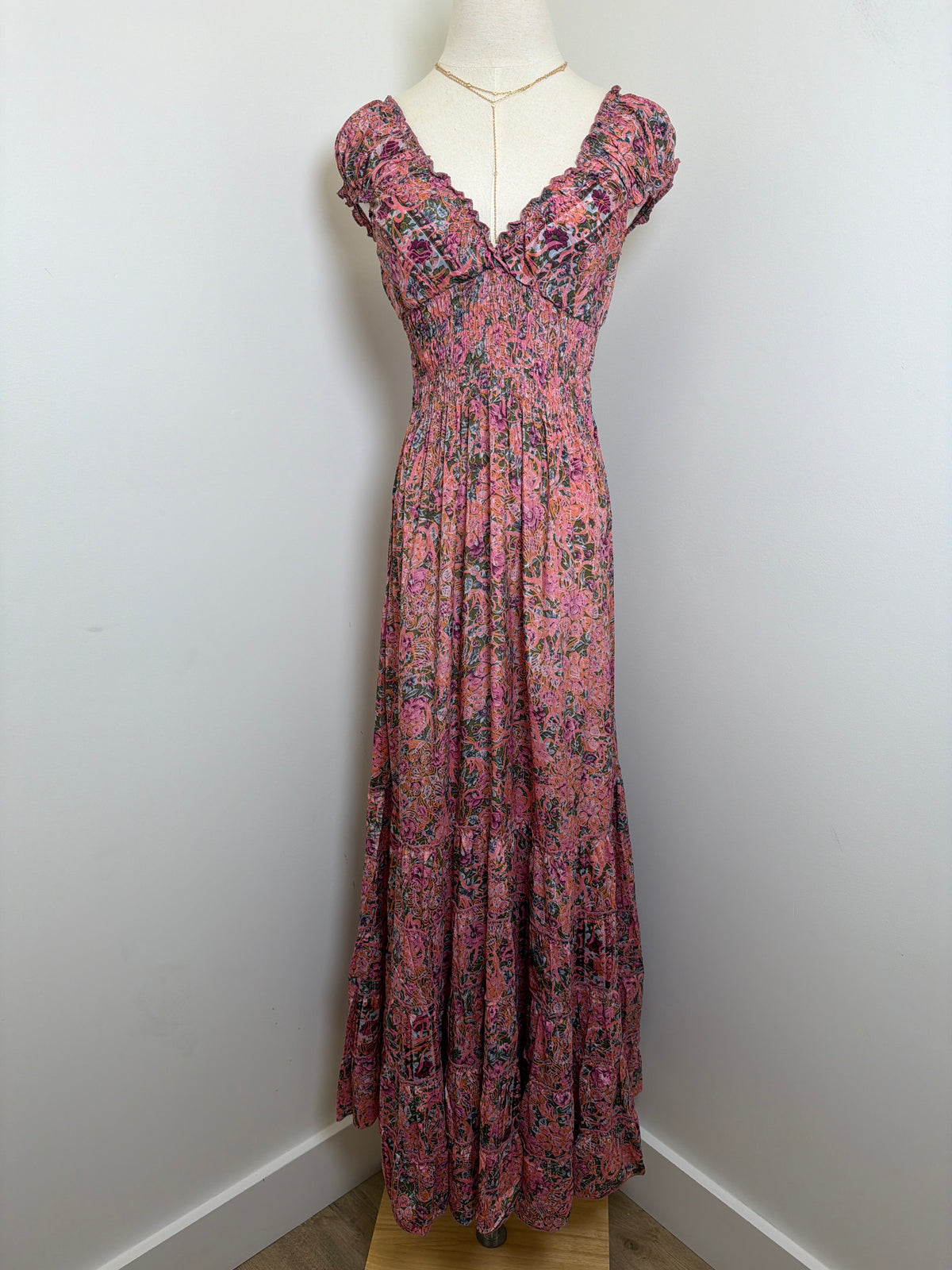 Boho Cinch Maxi Dress - Multiple Patterns Available