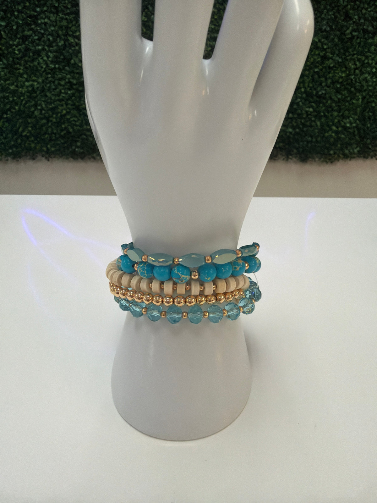 Bracelets Beaded Crystal Stack-Various Colors